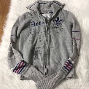 Aeropostale Women’s full zip up sweater size Small
